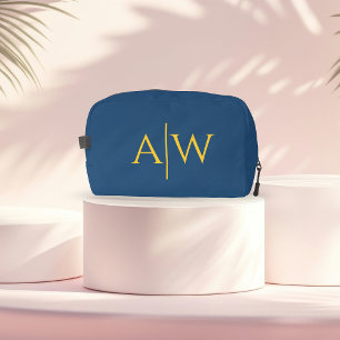 Sac de toilette personnalisé bleu pour la fête des
