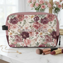 Sac de Toilette Personnalisé Élégant avec Motif Fl