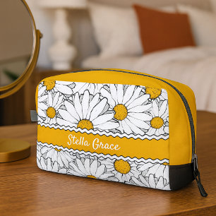 Sac de Toilette Personnalisé Élégant Fleurs de Mar