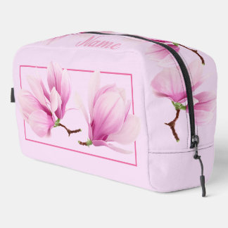 Sac de toilette personnalisé - Magnolia rose