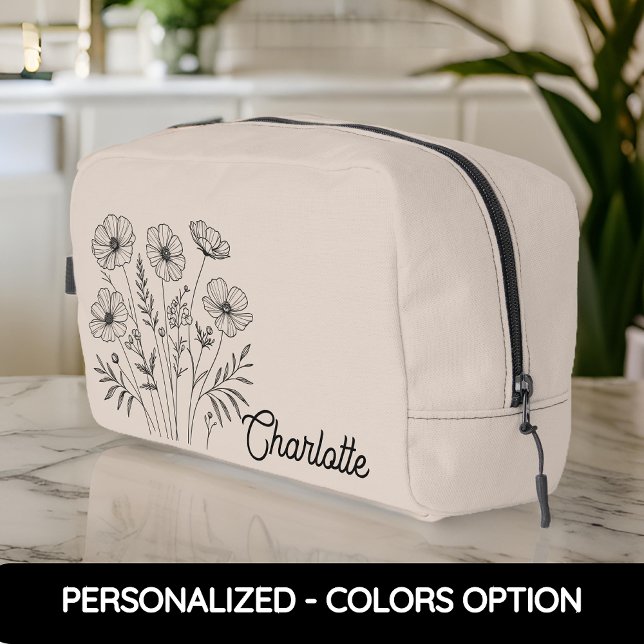 Sac de toilette personnalisé pour elle, fille et c (travel bag gift, thoughtful mom gift, cute toiletry bag, practical gift for her, gift for women)