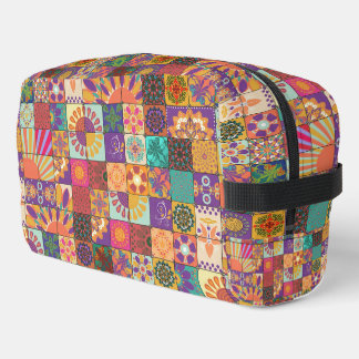 Sac de toilette Retro les années 70 Patchwork