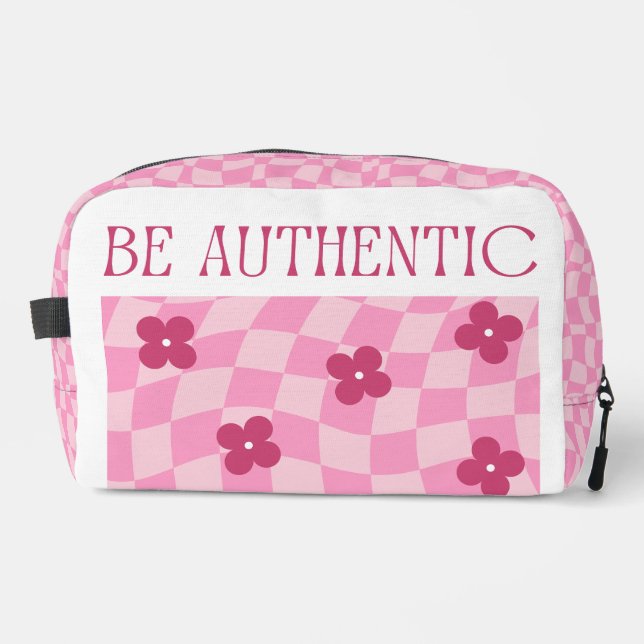 Sac De Toilette Rose Chic - Jouant & Élégant (Recto)