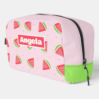 Sac de toilette rose pastèque