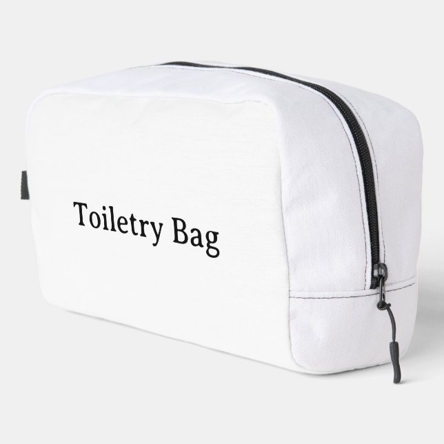 Sac de toilette simple professionnel imprimé coupé (Coin droit)