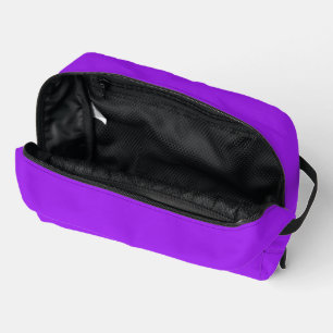 Sac de toilette violet uni cousu pour les voyages 