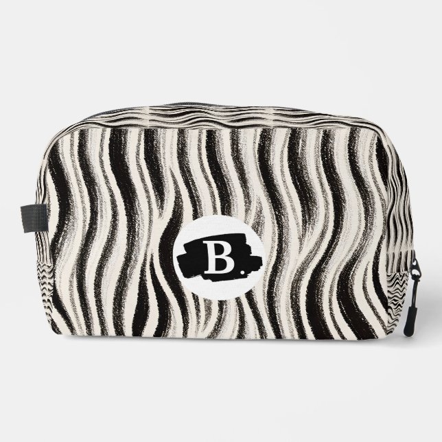 Sac de toilette Zebra Stripe d'impression personna (Recto)