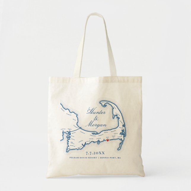 Sac de tote de mariage de la Résidence Pelham Hous (Devant)