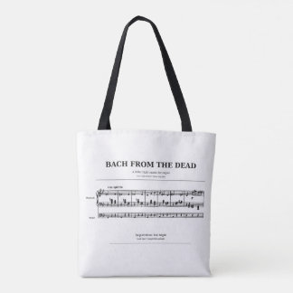 Sac de tote de musique d'organiste mort Bach