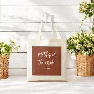Sac de tote en terre cuite pour la mère de la mari