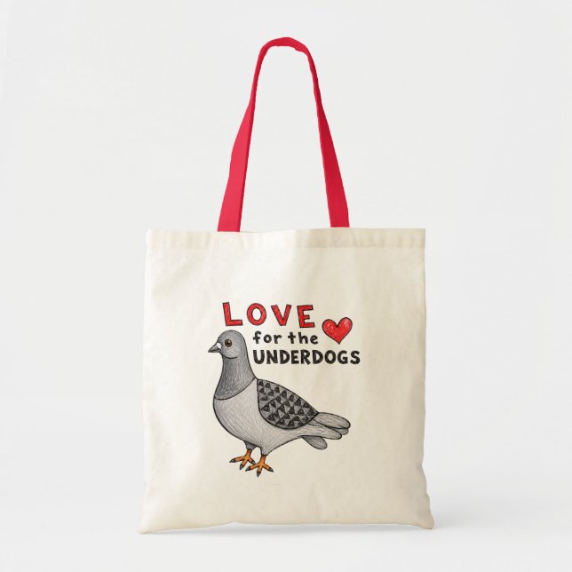 Sac de transport amour de pigeon (Devant)