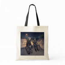 Sac de trick or treat Frankenstein skateurs