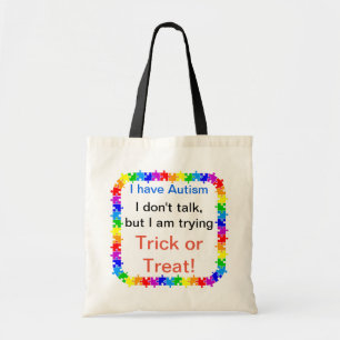 Sac de trick or treat personnalisé pour la sensibi