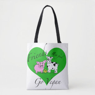 Sac de végétalien de nourriture d'amis pas