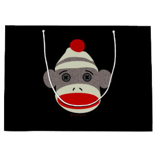 Sac de visage de singe de chaussette grand