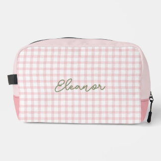 Sac de voyage de En vichy rose personnalisé