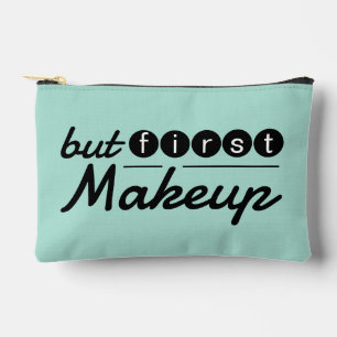 Sac de voyage de maquillage vert menthe vintage fa