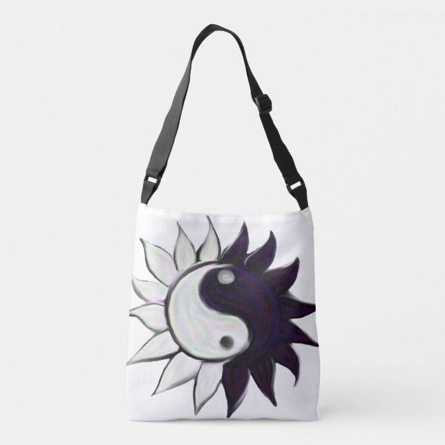 Sac d'épaule de fleur de Yin-Yang (Dos)
