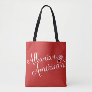 Sac d'épicerie albanais américain Entwin Hearts