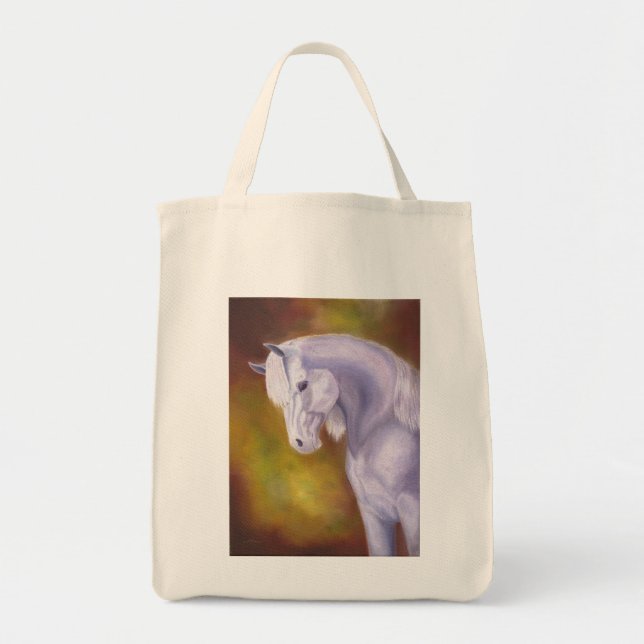 Sac d'épicerie Arabe blanc de cheval (Devant)
