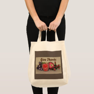 Sac d'épicerie aux fruits de fête
