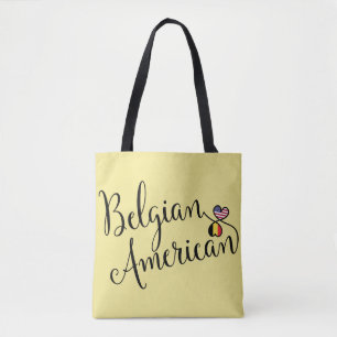 Sac d'épicerie Belge Américain Entwin Hearts