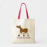 Sac d'épicerie BELGE d'amant de CHEVAL de TRAIT