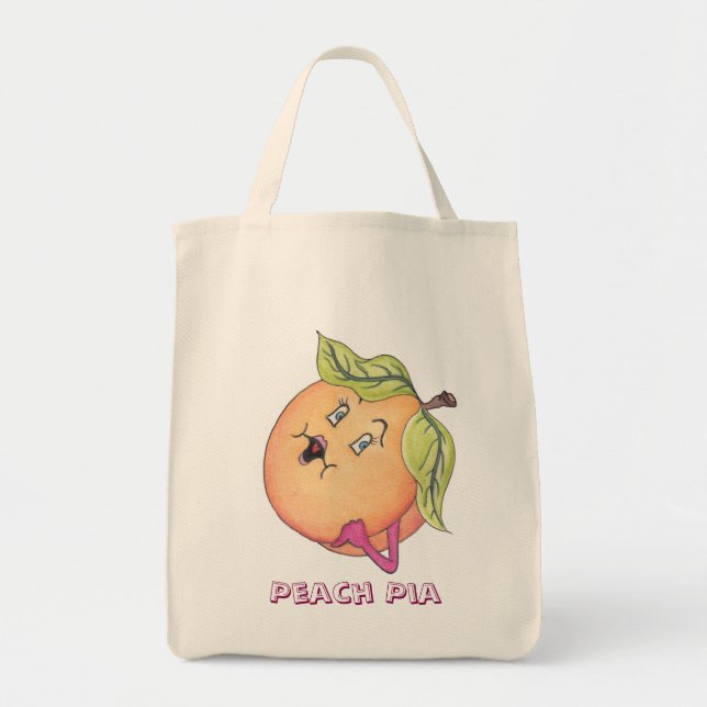 Sac d'épicerie "de pia de pêche" (Devant)