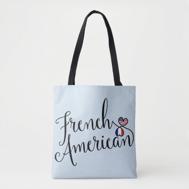 Sac d'épicerie French American Entwin Hearts (Devant)