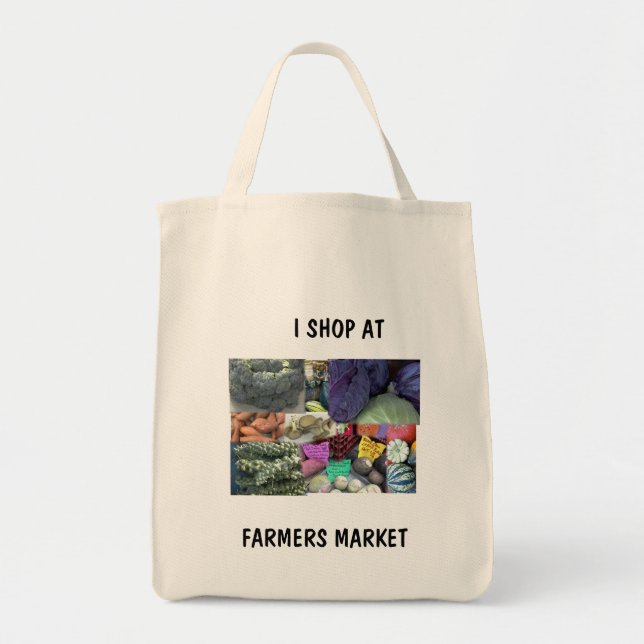 SAC D'ÉPICERIE - JE FAIS DES EMPLETTES À, MARCHÉ (Devant)