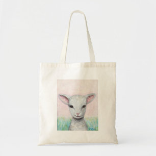 Sac d'épicerie mignon d'agneau de bébé de sac