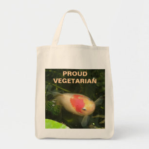 Sac d'épicerie végétarien Fière de poisson d'or