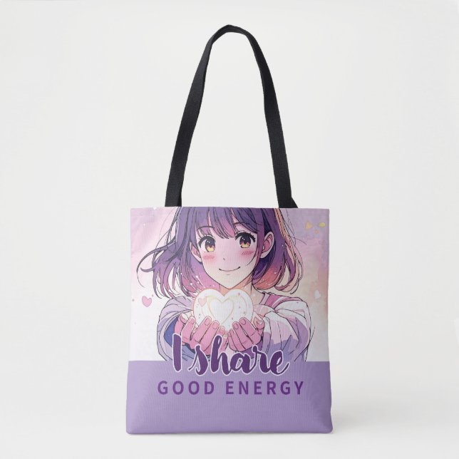 Sac design d'inspiration Anime avec Note expressiv (Devant)