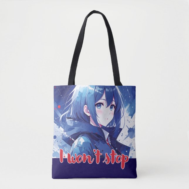 Sac design d'inspiration Anime avec Note expressiv (Devant)