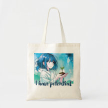 Sac design d'inspiration Anime avec Note expressiv