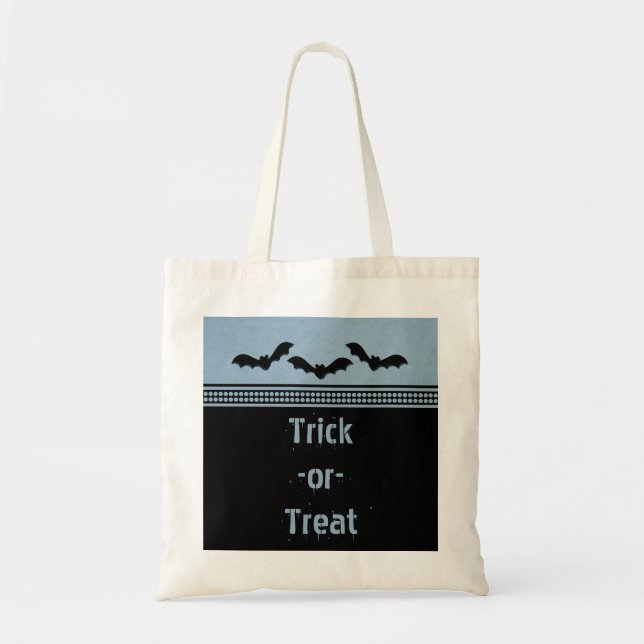 Sac d'Halloween Batty, bleu clair (Devant)