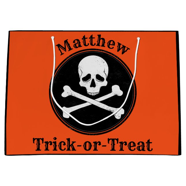 Sac d'Halloween croisé personnalisé (Devant)