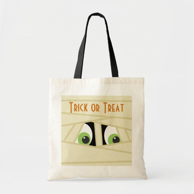 Sac d'Halloween éffrayant à la tête de maman (Devant)
