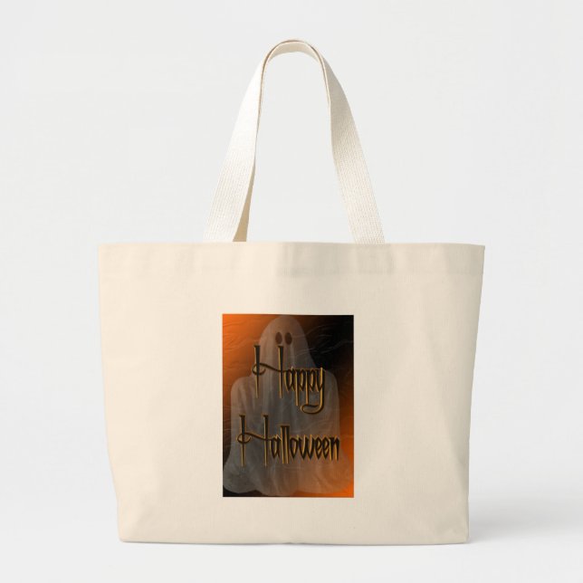 Sac d'Halloween Ghoost heureux (Devant)