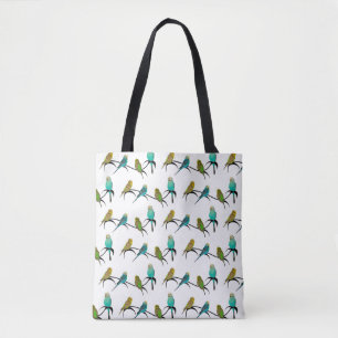 Sac d'impression de frénésie de perruche partout
