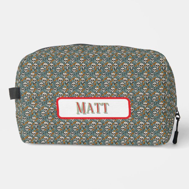 Sac Dopp à motif de crâne (Recto)