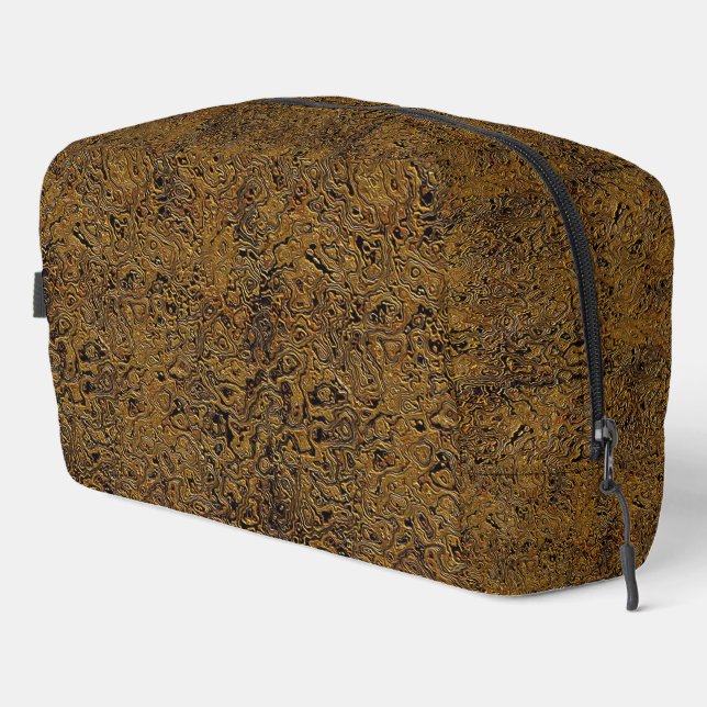 Sac Dopp "Interlocking Brown Faux Leather" (Coin droit)