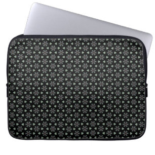 Sac d'ordinateur portable Black Circular Delight