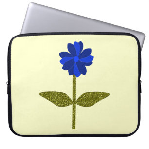 Sac d'ordinateur portable bleu océan Daisy