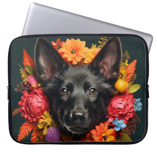 Sac d'ordinateur portable de chien berger allemand