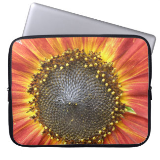 Sac d'ordinateur portable de tournesol rouge et ja