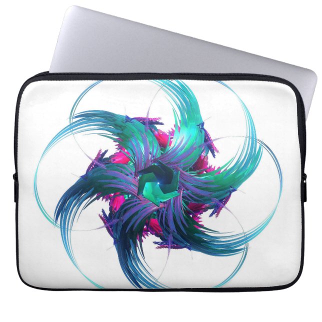 Sac d'ordinateur portable Fractal Imaginaire (Devant)