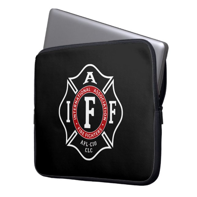Sac d'ordinateur portable IAFF Maltese Cross (devant gauche)