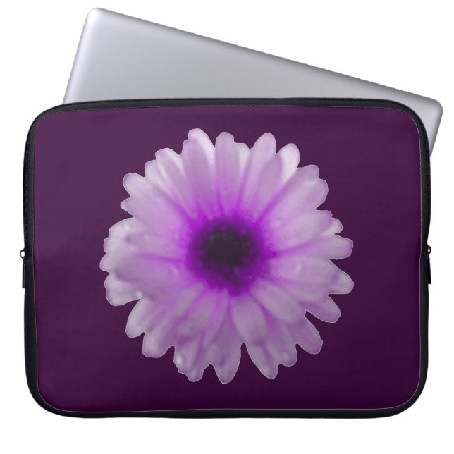Sac d'ordinateur portable Marigold blanc et violet (Devant)