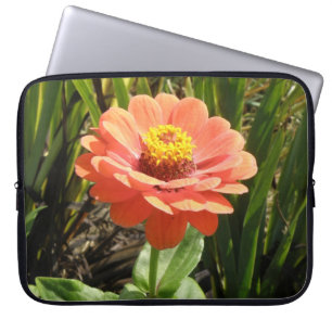 Sac d'ordinateur portable Orange Zinnia